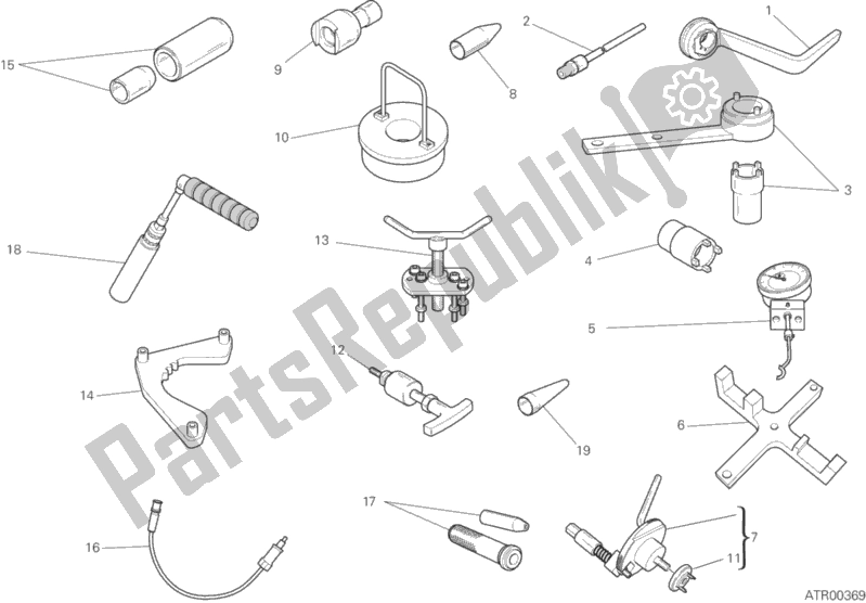 All parts for the 01a - Workshop Service Tools, Engine of the Ducati Diavel Xdiavel S 1260 2019